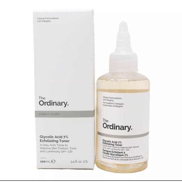 The Ordinary Glycolic Acid 7% Exfoliating Toner 3.4oz/100ml New Authentic