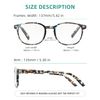 JOLISU 5 Pack Reading Glasses For Women,Blue Light Blocking Computer Reader Spring Hinge Eyeglasses (1.25)