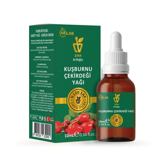 Kuşburnu Çekirdeği Yağı 10ml%100 Saf Yağ ARLAB Pure Rosehip Oil 10ml