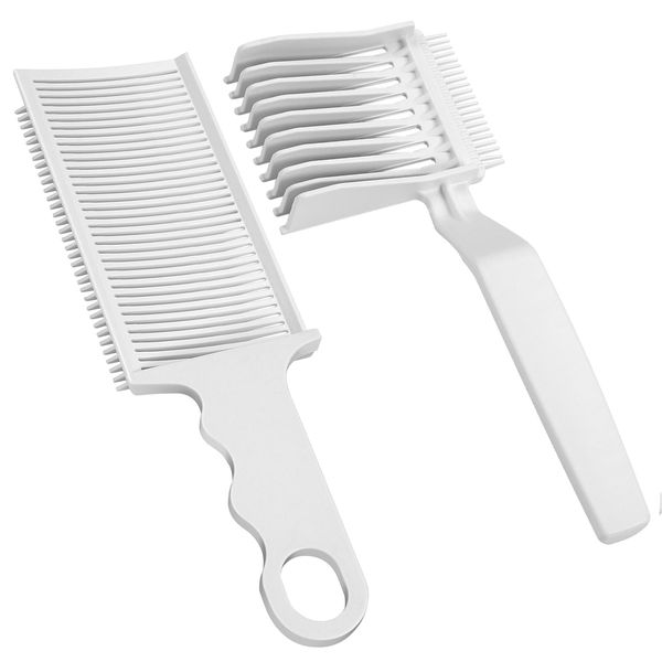 RYMAUP®2 Pcs Friseur Fade Kämme, professioneller Haarschnittkamm, hitzebeständiger Clipper Kamm Mischung Flat Top Kamm für Männer Salon Friseur Styling Tools