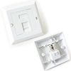 Single Port CAT6 IDC Wall Outlet Face Plate - 1 Way RJ45 Network Ethernet Socket - Loops