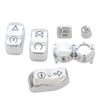 13x Chrome Hand Control Switch Cap Button Cover For Harley Road Glide Tri Glide