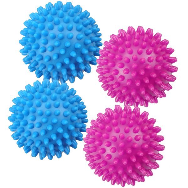 Vanyibro 4 PCS Dryer Balls,Reduce Wrinkles, Drying Time, and Static Electricity, Enhance Fabric Softness ,Reusable Roller Drying Balls