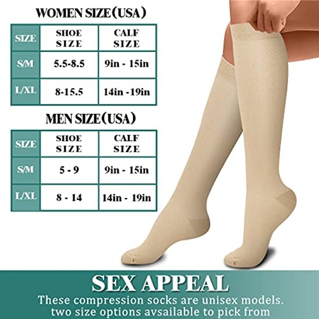  Laite Hebe 3 Pack Medical Compression Sock-Compression Sock  For Women And Men-Best For Running