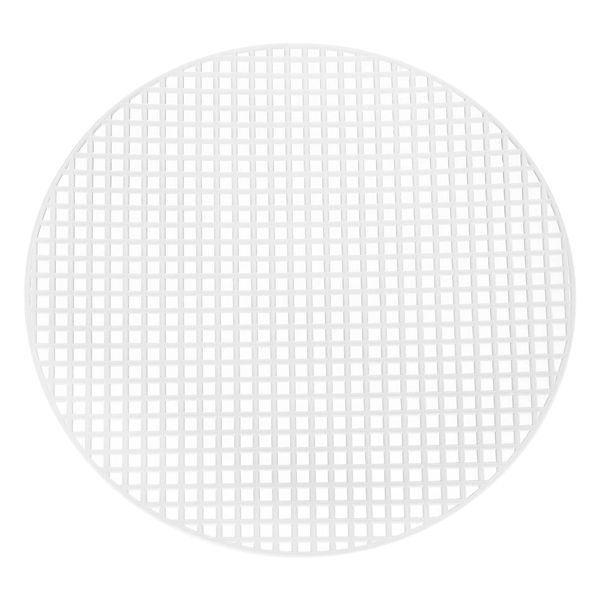 sourcing map 10Pcs Round Plastic Canvas Mesh Sheets 6.89 Inch/17.5cm Circle Blank Canvas Shape Mesh Mat White for Embroidery Knit Crochet Crafting Needlework