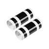 Motoforti Hood Stripe Pattern Sticker/Outer for Car/Durable / 2 Pcs Black Long-lasting