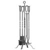 Fire Beauty 5 Pieces Fireplace Tools Sets Fireplace Accessories Tools Holder ...