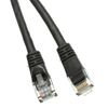 Pack of 50 Cables 1 Foot Cat5e Black Network Ethernet Network Patch Cable Booted