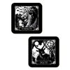 Deadly Tarot Death, Devil, Strength & Priestess 4 Piece Coaster Set 9.2x9.2cm