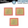 Ecogard 3 Piece Replacement Engine Air Filter Kit Set for Dodge Ram 2500 3500