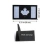 2 PCS AliPlus Canada Flag Patches IR Infrared Reflective Patches Laser Cut Patch Tactical Morale Patch Hook and Loop(Black White)