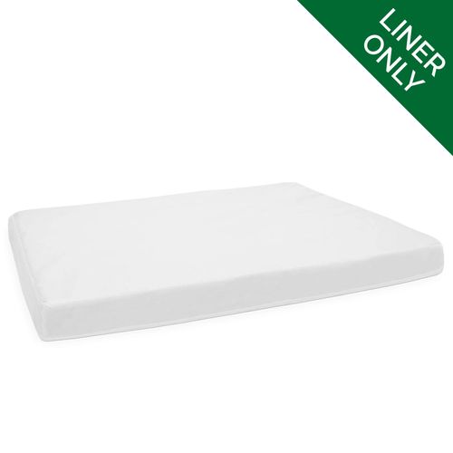 FurHaven Foam Pet Bed Liner - Waterproof Foam Mattress Liner Cover Protector for Sofa, Chaise, and Classic Cushion Dog Beds, Washable, White, Jumbo