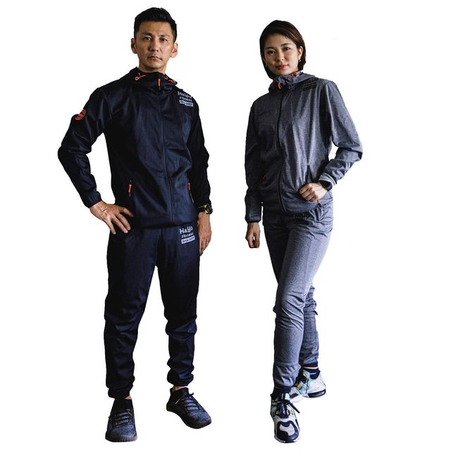 H&Yo Sauna Suit, Men's, Women's, Unisex, Jersey Material Diet Suit, Sweat Support, High Heat Retention and Stretchy, Tested