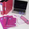 Oxford Premium A4 Ring Binder, Pink Single Folder, 25mm