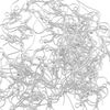 Earring Hooks - 200 pcs - 18 mm with Kare & Kind® Retail Packaging (Silver)