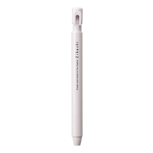 Kutsuwa RE037WH HiLiNE Eraser, Pen Magnetic Poppy, All White, White Core