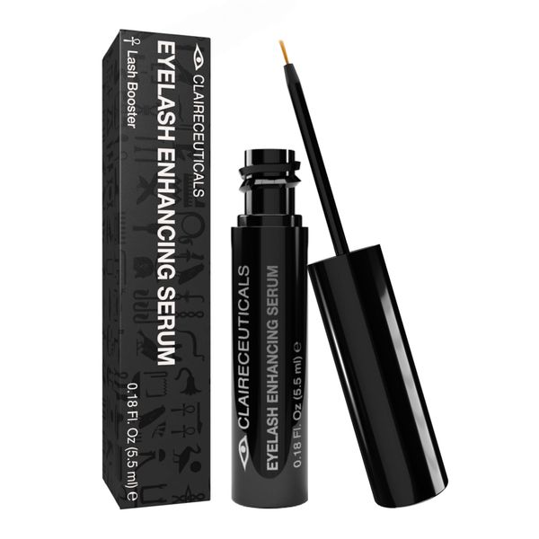 CLAIRECEUTICALS Eyelash Growth Serum - Eyelash Serum For Growth - Lash Growth Serum & Brow Serum For Long Eyelashes - Lash Serum Growth, Eyebrow Growth Serum, Eyelash Conditioner, Eyebrow Serum, 5.5ml