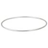 Silverly Women's 925 Sterling Silver 2 mm Plain Smooth Simple Stacking Gypsy Bangle Bracelet