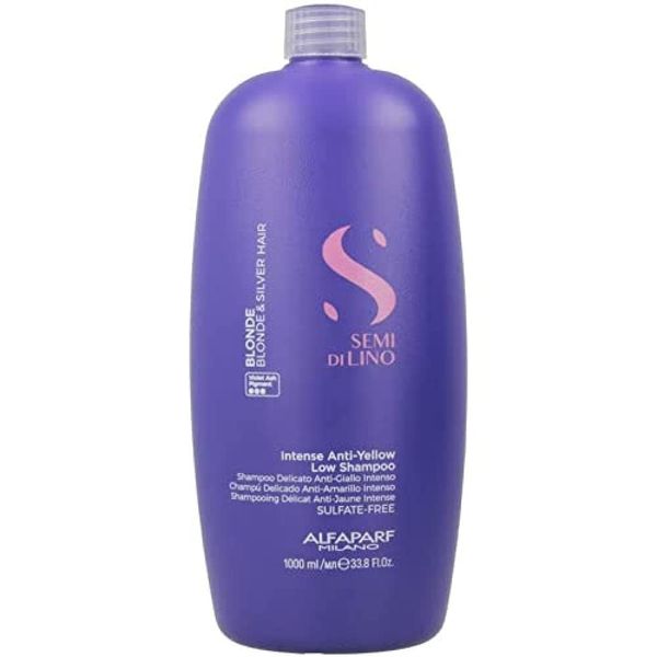 Alfaparf Semi Di Lino Blonde Anti Yellow Sarı Karşıtı Şampuan, Anti Amarillo Intenso, 1000 ml