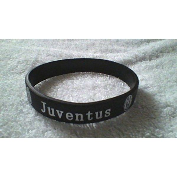 JUVENTUS black and white silicone wristband