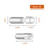 WANANFU Separated Empty Capsules Size 1 Vegetarian (200 Count), Compatible with Capsule Filling Machine Size 1