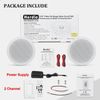 Herdio 300W Home Ceiling Wall Wired Speakers AUX Wall Mount Bluetooth Amplifier