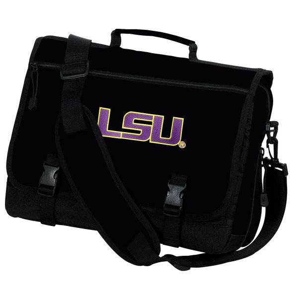 LSU Laptop Bag LSU Tigers Computer Bag or Messenger Bag