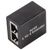 Ethernet Extender Connector Ethernet Socket RJ45 Plug Splitter Adapter Ethernet Splitter RJ45 Network Connector Adapter Ethernet Socket Extender Splitter(One drag two splitter)
