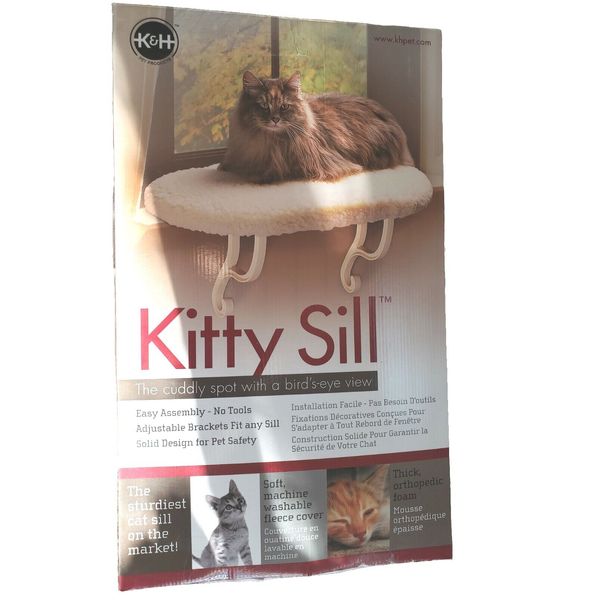 K&H Pet Products Kitty Sill Window Sill Cat Perch, Cat Window Perch 14 X 24"