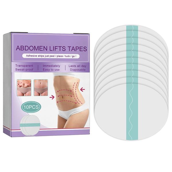 KOAHDE Anti-Cellulite Belly Patches, Belly Lifting Patches, Belly Fat Burning Patches, Belly Slimming Navel Sticker, Tightening Slimming Patch, Anti Cellulite Fat Burning Stickers, Pack of 10
