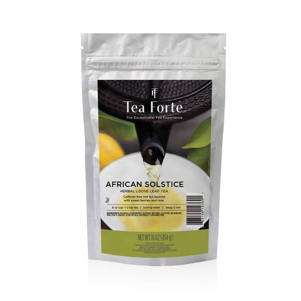 Tea Forte African Solstice Loose Bulk Tea, 1 Pound Pouch, Herbal Tea Tea Makes 160-170 Cups