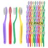 Clypolly Kids Disposable Prepasted Toothbrush Soft Bristle and Individually Wrap for Toddlers Girls and Boys 3-8 Years Pack of 72