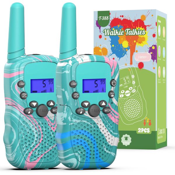 Selieve Toys Gifts for 3 4 5 6 7 8 Year Old Boys, Walkie Talkies for Kids Long Range 2 Pack with 22 Channels, LED Flashlight & VOX Function, Boys Toys Age 3 4 5 6 Year Old for Outside, Camping, Hiking