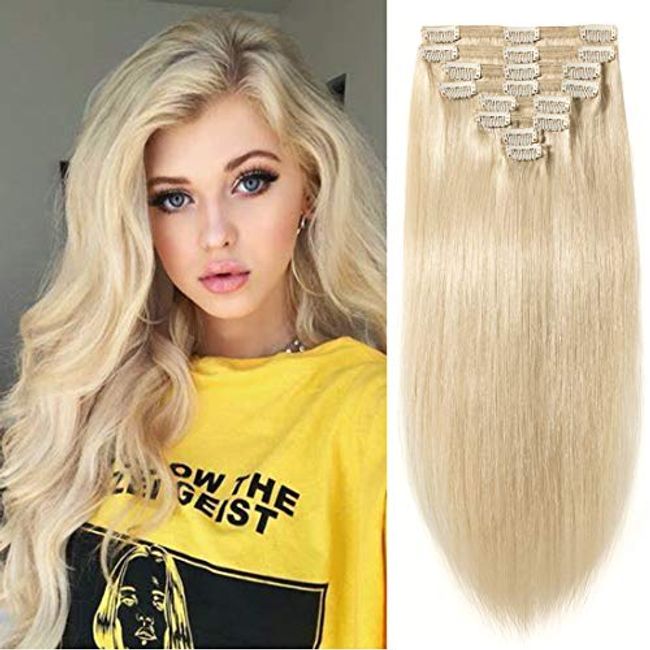 14-INCH CLIP-IN HUMAN HAIR EXTENSIONS 