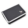 English Pewter Sheep Design Black Leatherette Manicure Set