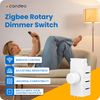 Candeo Zigbee Smart Dimmer Switch | LED & Incandescent Compatible | Voice & App Control | No Neutral Wire Required | Multiway Setup | Philips Hue, Home Assistant, Smartthings