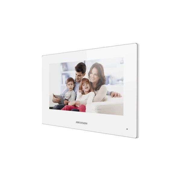 Hikvision - DS-KH6320-WTE2-W – 7 Inch Touch WiFi Indoor Station for 2-Wire Video Intercom – White