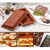 Webake Silicone Chocolate Moulds - Deep 2 Pcs Big Moulds for Thick Chocolate Bars & Candy
