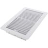 HART & COOLEY 010764 6"x10" Steel Floor Diffuser - White