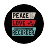 Peace Love Recorder Recorderplayer Musical Instruments PopSockets Swappable PopGrip