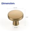 Ravinte 3 Pack Single Hole Kitchen Round Cabinet Knobs Champagne Bronze Cabinet Pulls Drawer Knobs Cabinet Hardware Kitchen pulls