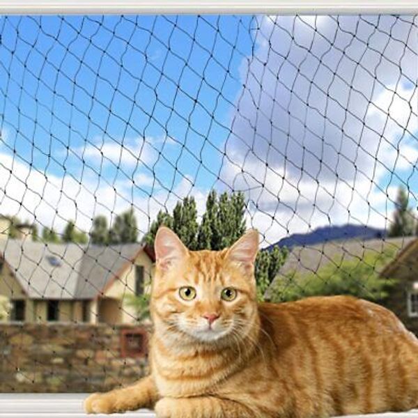 YOKMO Cat Balcony Rail Net Cat Anti-Fall Netting Pet Balcony Mesh Fence Net D...