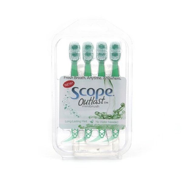 Scope Outlast Minibrush, Long Lasting Mint 4 ea
