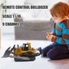 Metal Remote Control Bulldozer 1/16 RC Front Loader Tractor Construction Kid Toy
