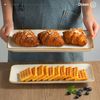 Glacier Plates and Bowls Sets + 3 Pcs Ocean Rectangular Serving Platter, 15-Piec