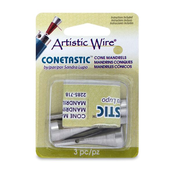 Artistic Wire Inverted Mandrel Attachments, Fits The Conetastic Tool, 3 Size Set