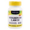 Healthy Origins Vitamin D3 High Potency 2400IU Softgels, 360 Tablets, 1 Pack