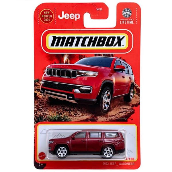 Matchbox 2022 Jeep Wagoneer, 1:64 Scale Diecast Model, Red, 97/100