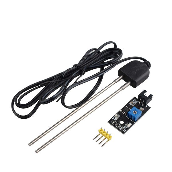 HALJIA Resistive Soil Moisture Sensor Module Soil Moisture Test Soil Humidity Test Module with Corrosion Resistance Probe for Automatic Watering System Digital Analog Signal Output