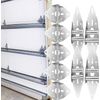 Premium Garage Door Roller/Hinge/Top Bracket/Wire Rope Kit for 7' Height Doors